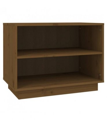vidaXL Shoe Cabinet Honey Brown 60x34x45 cm Solid Wood Pine