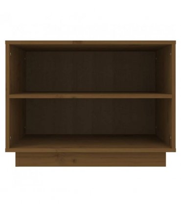 vidaXL Shoe Cabinet Honey Brown 60x34x45 cm Solid Wood Pine