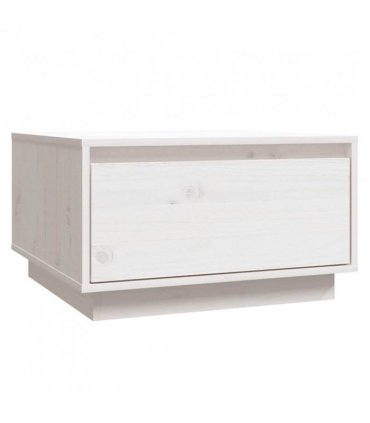 vidaXL Coffee Table White 55x56x32 cm Solid Wood Pine