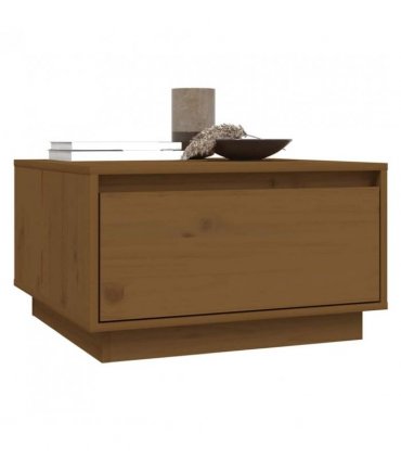 vidaXL Coffee Table Honey Brown 55x56x32 cm Solid Wood Pine