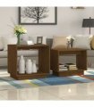 vidaXL Nesting Coffee Tables 2 pcs Honey Brown Solid Wood Pine