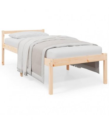 vidaXL Senior Bed without Mattress 75x190cm Small Single — Colour: natural, Size: 2ft6 small single