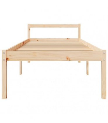 vidaXL Senior Bed without Mattress 75x190cm Small Single — Colour: natural, Size: 2ft6 small single