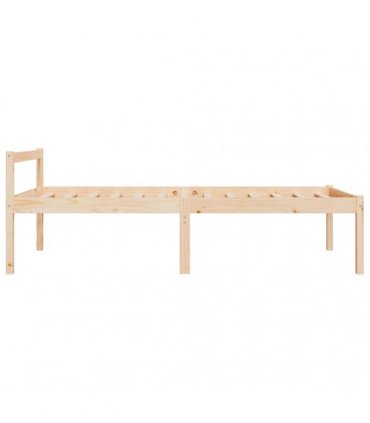 vidaXL Senior Bed without Mattress 75x190cm Small Single — Colour: natural, Size: 2ft6 small single