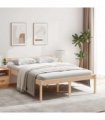 vidaXL Bed Frame | Natural Pine | Solid Pine Wood | Double | Bed Frame — Size: 4ft6 double