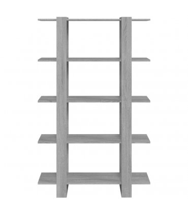 vidaXL Book Cabinet/Room Divider Grey Sonoma 100x30x160 cm