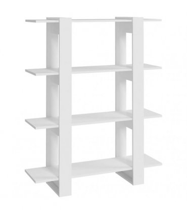 vidaXL Book Cabinet/Room Divider White 100x30x123.5 cm