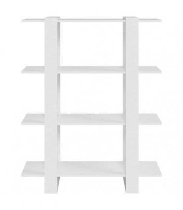 vidaXL Book Cabinet/Room Divider White 100x30x123.5 cm
