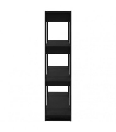 vidaXL Book Cabinet/Room Divider Black 100x30x123.5 cm