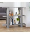 vidaXL Book Cabinet/Room Divider Grey Sonoma 100x30x87 cm