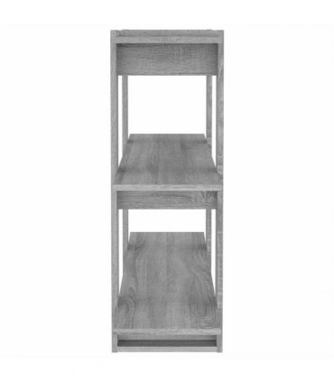 vidaXL Book Cabinet/Room Divider Grey Sonoma 100x30x87 cm