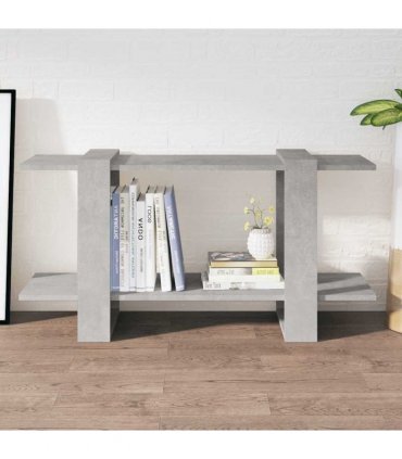 vidaXL Book Cabinet Concrete Grey 100x30x51cm Engineered Wood