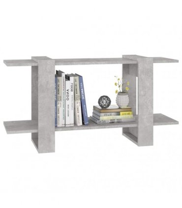vidaXL Book Cabinet Concrete Grey 100x30x51cm Engineered Wood