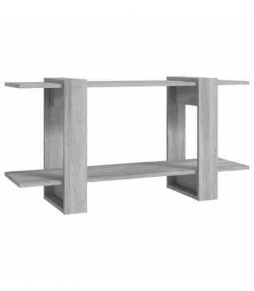 vidaXL Book Cabinet Grey Sonoma 100x30x51 cm Engineered Wood