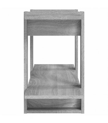 vidaXL Book Cabinet Grey Sonoma 100x30x51 cm Engineered Wood