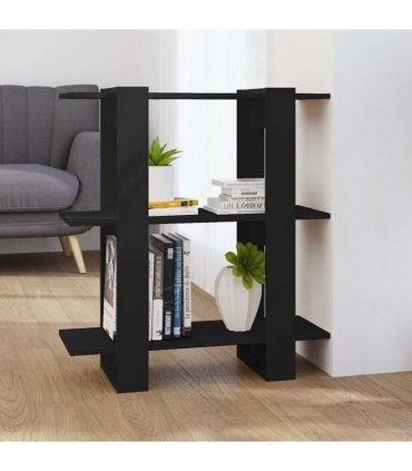 vidaXL Book Cabinet/Room Divider Black 80x30x87 cm