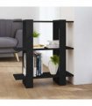 vidaXL Book Cabinet/Room Divider Black 80x30x87 cm