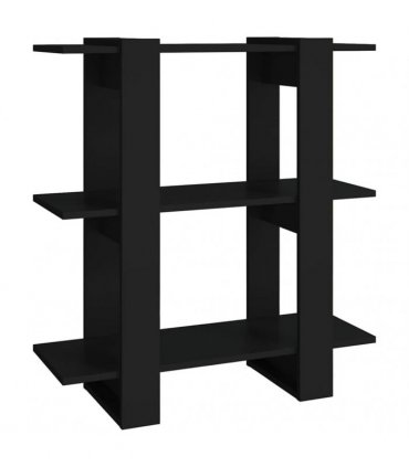 vidaXL Book Cabinet/Room Divider Black 80x30x87 cm