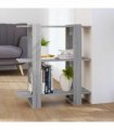 vidaXL Book Cabinet/Room Divider Grey Sonoma 80x30x87 cm