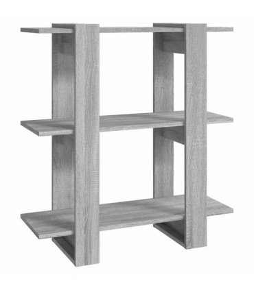 vidaXL Book Cabinet/Room Divider Grey Sonoma 80x30x87 cm