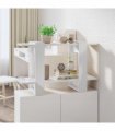 vidaXL Book Cabinet/Room Divider High Gloss White 80x30x51 cm