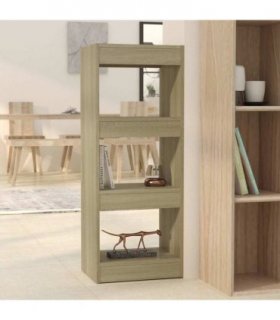 vidaXL Book Cabinet/Room Divider Sonoma Oak 40x30x103 cm Engineered Wood