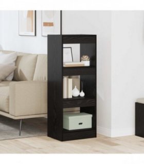 vidaXL Book Cabinet Black oak 37 x 30 x 103 cm Engineered wood