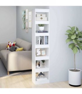 vidaXL Book Cabinet/Room Divider White 40x30x198 cm