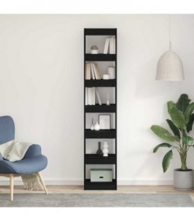 vidaXL Book Cabinet Black oak 40 x 30 x 198 cm Engineered Wood
