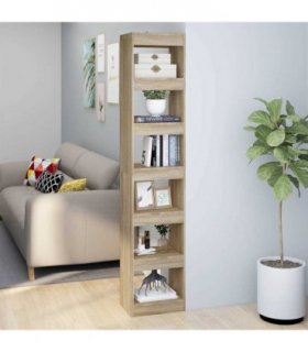 vidaXL Book Cabinet/Room Divider Sonoma Oak 40x30x198 cm
