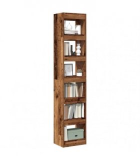 vidaXL Book Cabinet/Room Divider Old Wood 40x30x198 cm