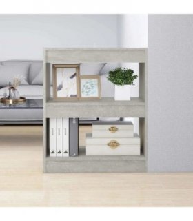 vidaXL Book Cabinet/Room Divider Concrete Grey 60x30x72 cm