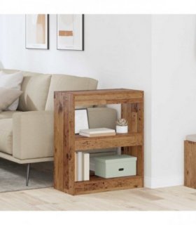 vidaXL Book Cabinet Old Wood 60 x 30 x 72 cm Engineered Wood