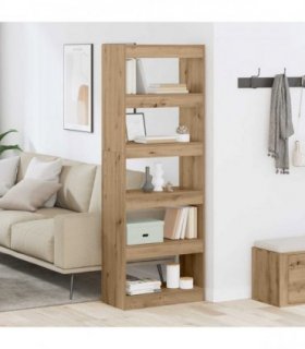 vidaXL Book Cabinet Artisan oak 60 x 30 x 166 cm Engineered wood
