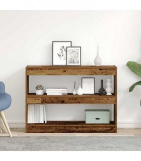 vidaXL Bookcase Old wood 100 x 30 x 72 cm Engineered Wood