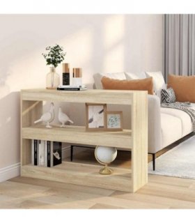 vidaXL Book Cabinet/Room Divider Sonoma Oak 100x30x72 cm