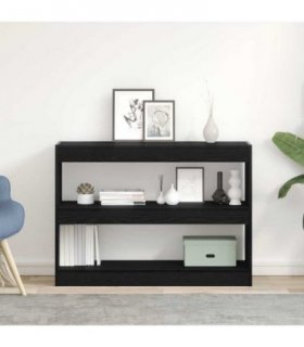 vidaXL Bookcase Black Oak 100 x 30 x 72 cm Engineered Wood