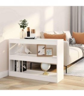 vidaXL Book Cabinet/Room Divider White 100x30x72 cm