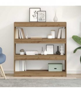 vidaXL Book Cabinet Artisan oak 100 x 30 x 103 cm Engineered Wood