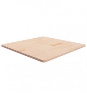 vidaXL Table Top | Medium brown | Solid Oak Wood | 90x90 cm | Simple | Table Top — Colour: natural, Size: 90 x 90 x 2.5 cm