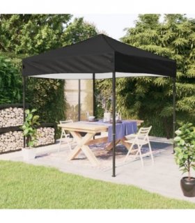 vidaXL Folding Party Tent Black 3x3 m — Size: 3 x 3 m