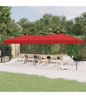 vidaXL Folding Party Tent Red 3x6 m — Size: 3 x 6 m