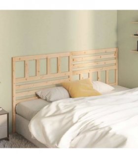 vidaXL Bed Headboard 186x4x100 cm Solid Wood Pine — Colour: natural, Size: 186 x 100 cm