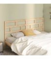 vidaXL Bed Headboard 206x4x100 cm Solid Wood Pine — Colour: natural, Size: 206 x 100 cm