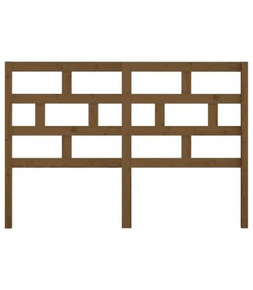 vidaXL Bed Headboard Honey Brown 141x4x100 cm Solid Wood Pine — Size: 141 x 100 cm