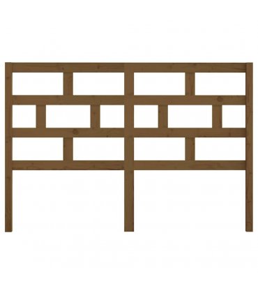 vidaXL Bed Headboard Honey Brown 146x4x100 cm Solid Wood Pine — Size: 146 x 100 cm