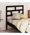 vidaXL Bed Headboard Black 96x4x100 cm Solid Wood Pine — Size: 96 x 100 cm