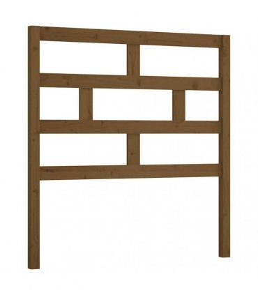 vidaXL Bed Headboard Honey Brown 81x4x100 cm Solid Wood Pine — Size: 81 x 100 cm