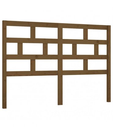 vidaXL Bed Headboard Honey Brown 166x4x100 cm Solid Wood Pine — Size: 166 x 100 cm