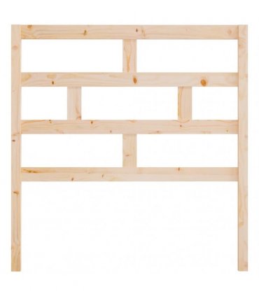 vidaXL Bed Headboard 96x4x100 cm Solid Wood Pine — Colour: natural, Size: 96 x 100 cm